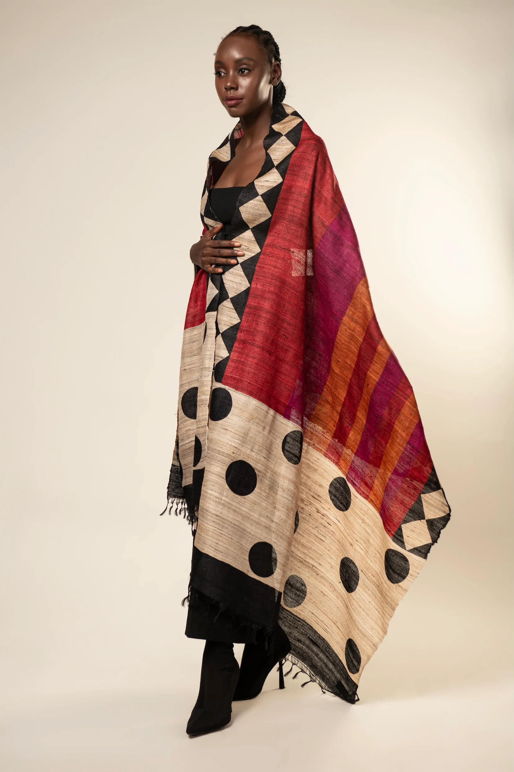 Aeshaane Tussar Peace Silk 3-in-1 Capes (Click for more options) - Image 14