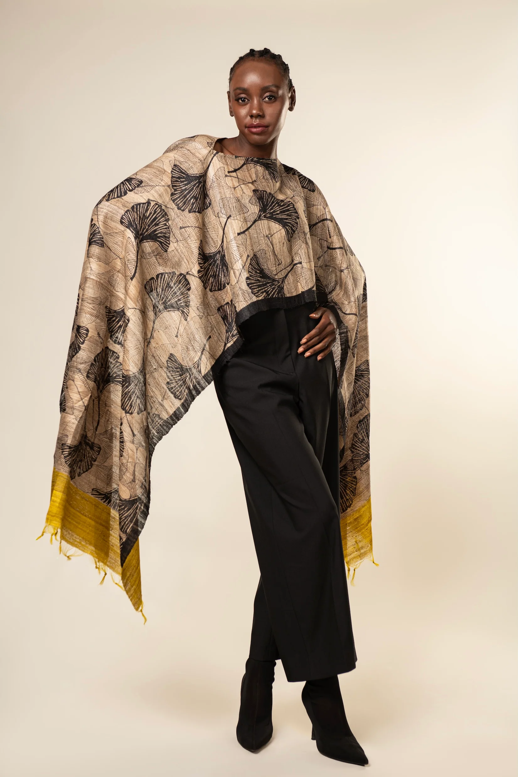 Aeshaane Tussar Peace Silk 3-in-1 Capes (Click for more options) - Image 24