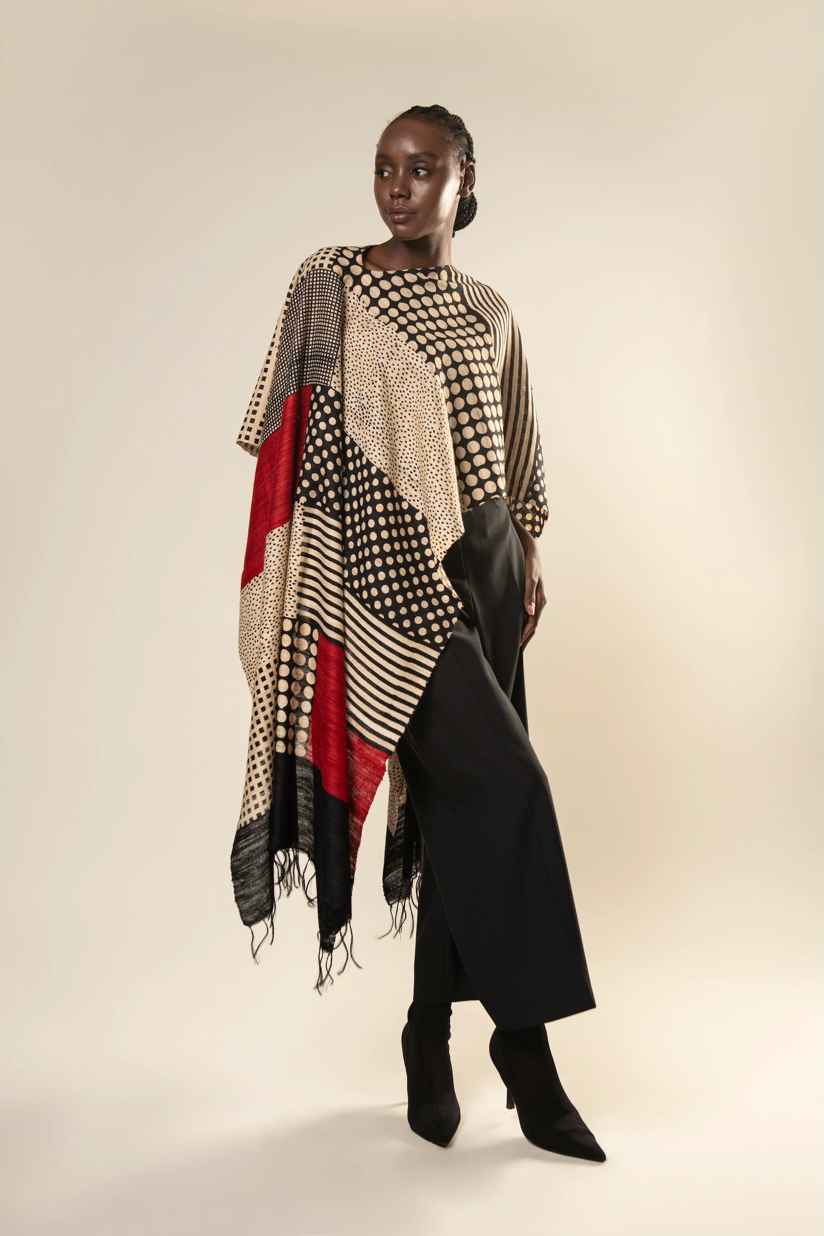 Aeshaane Tussar Peace Silk 3-in-1 Capes (Click for more options) - Image 5