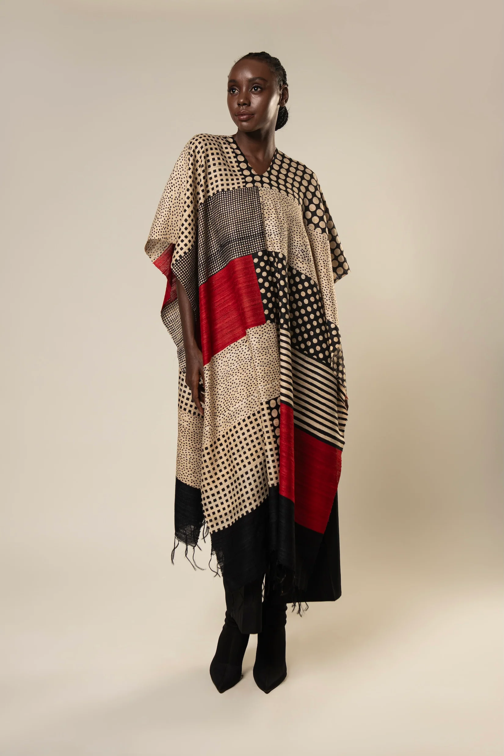 Aeshaane Tussar Peace Silk 3-in-1 Capes (Click for more options) - Image 7