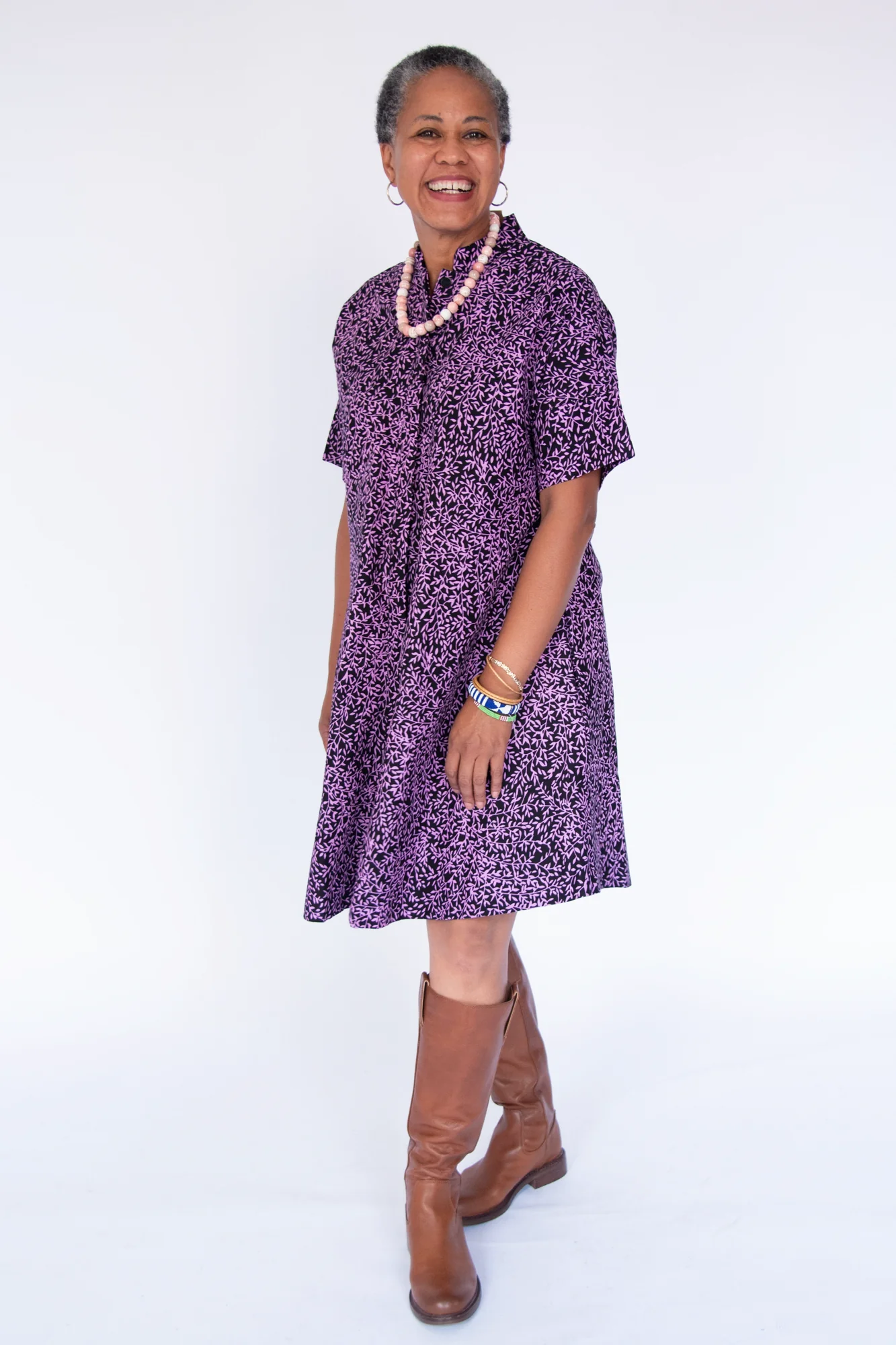 Amethyst Short Sleeved Dress - Image 6