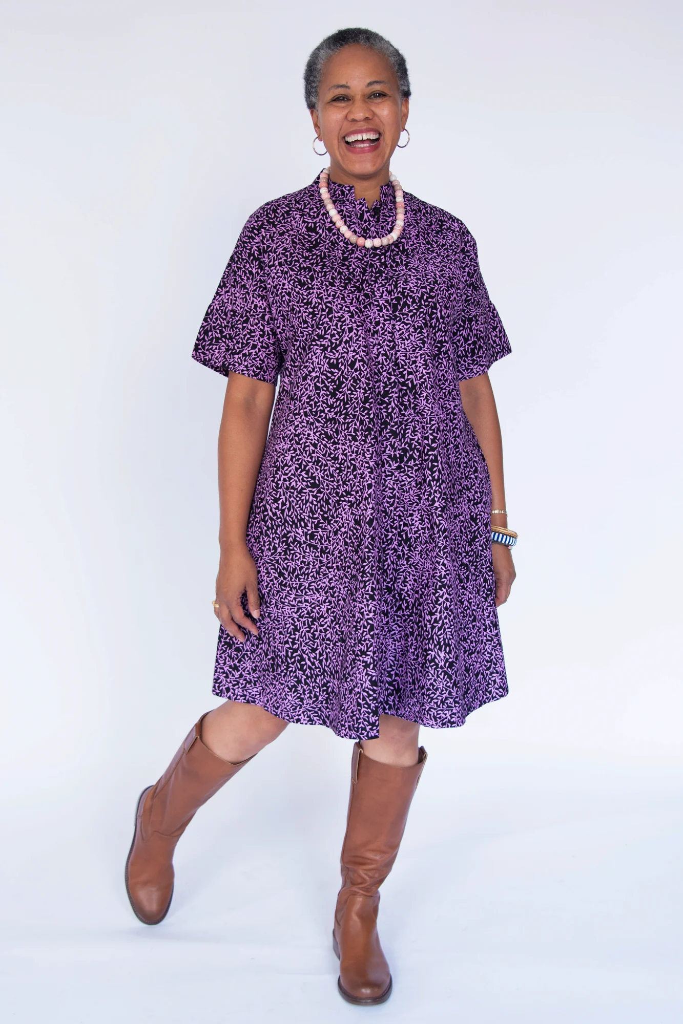 Amethyst Short Sleeved Dress - Image 7
