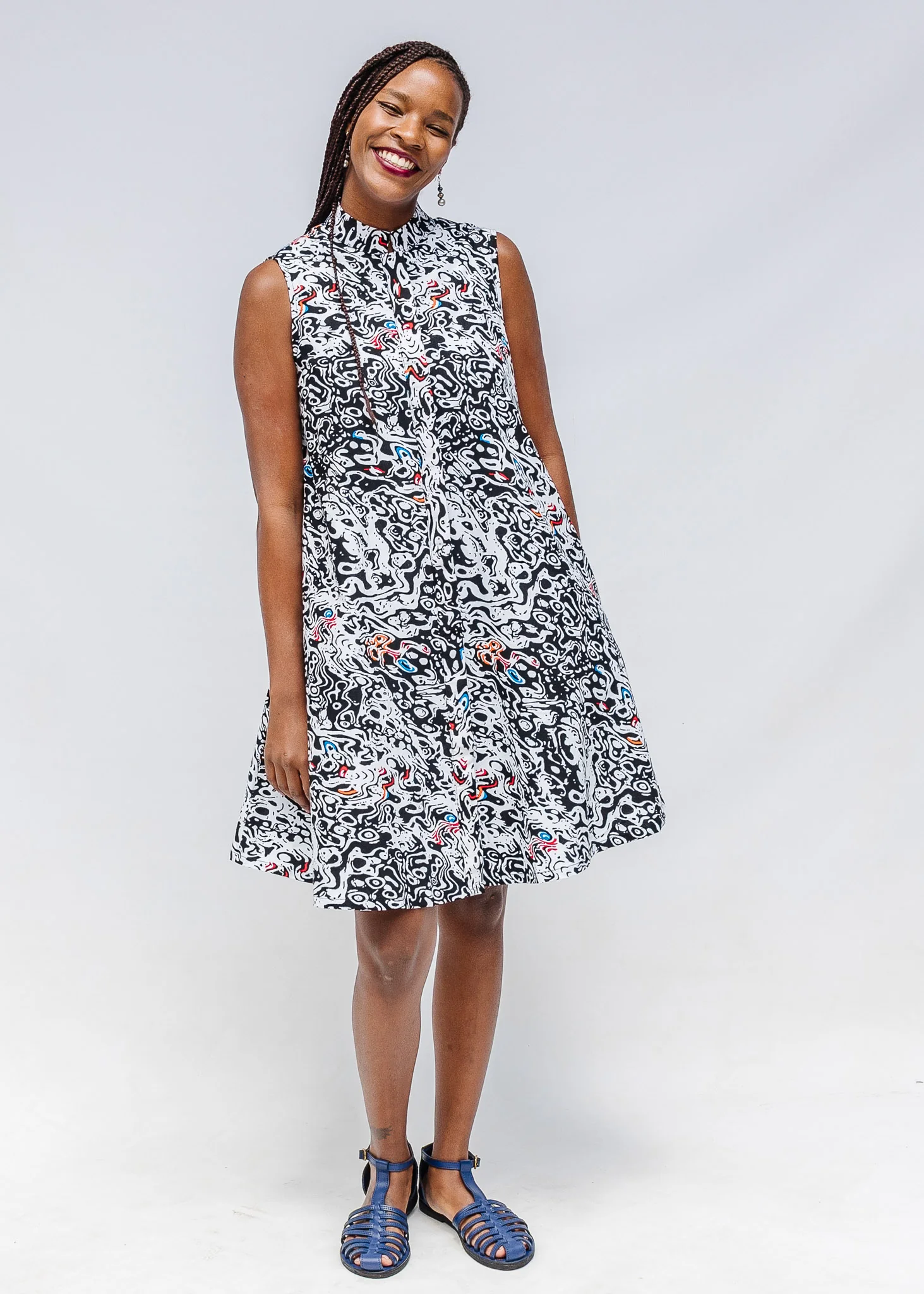 Calacatta Sleeveless Dress - Image 6