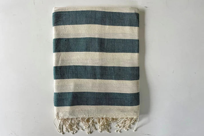 Ethiopian Handwoven Cotton Beach Towel - Image 3