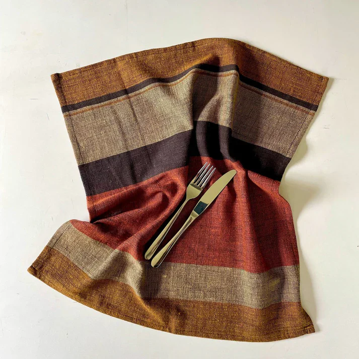 Ethiopian Handwoven Cotton Napkins | Set of 2 - Image 3