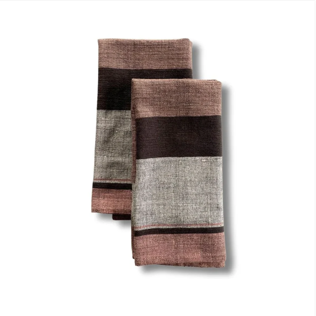 Ethiopian Handwoven Cotton Napkins | Set of 2 - Image 5