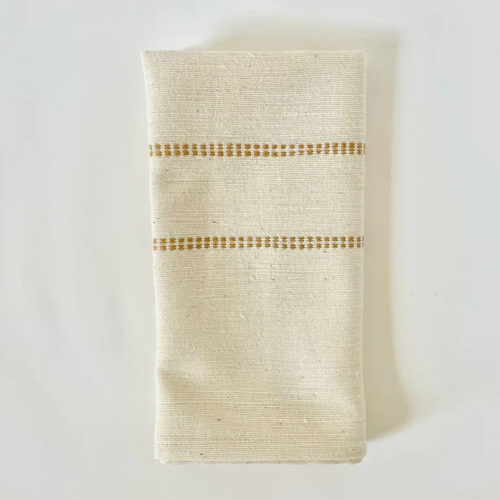 Ethiopian Handwoven Cotton Napkins | Set of 2 - Image 8