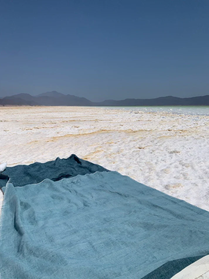 Ethiopian Handwoven Eco-Friendly Cotton Beach Towel - Image 8
