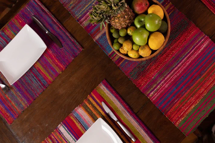 Ethiopian Recycled Silk Table Runner - Image 5
