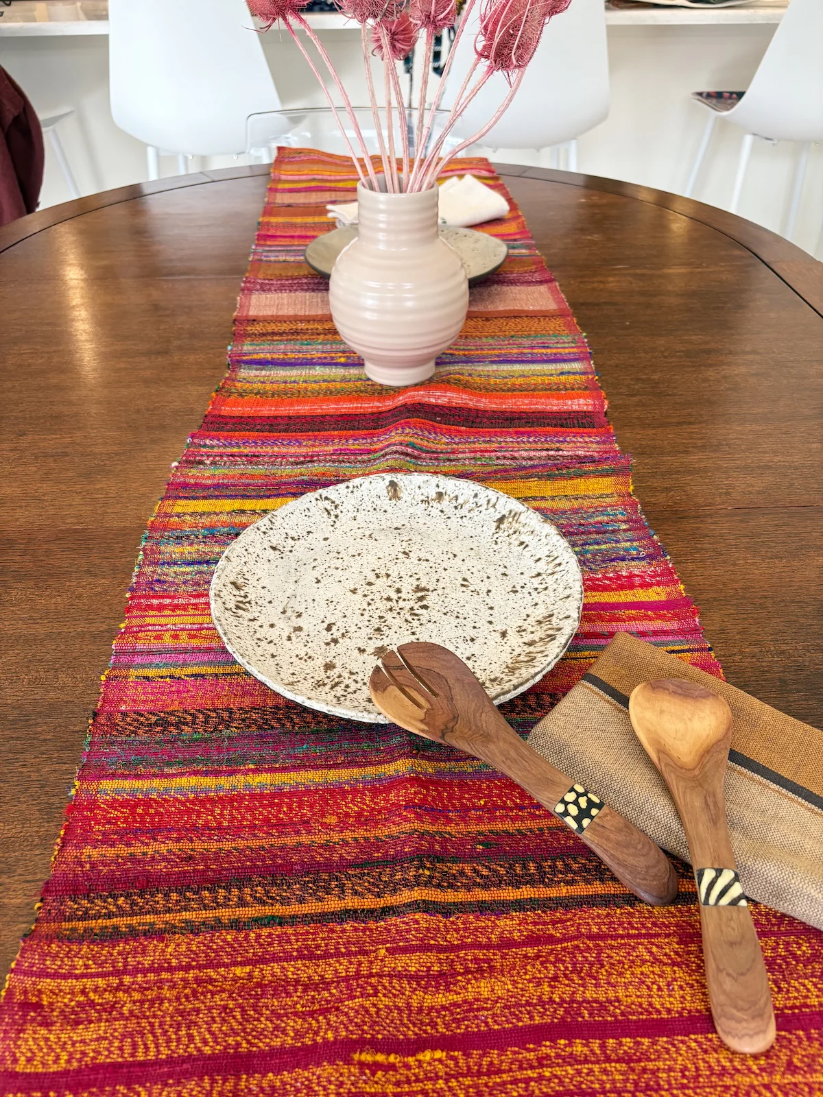 Ethiopian Recycled Silk Table Runner - Image 6