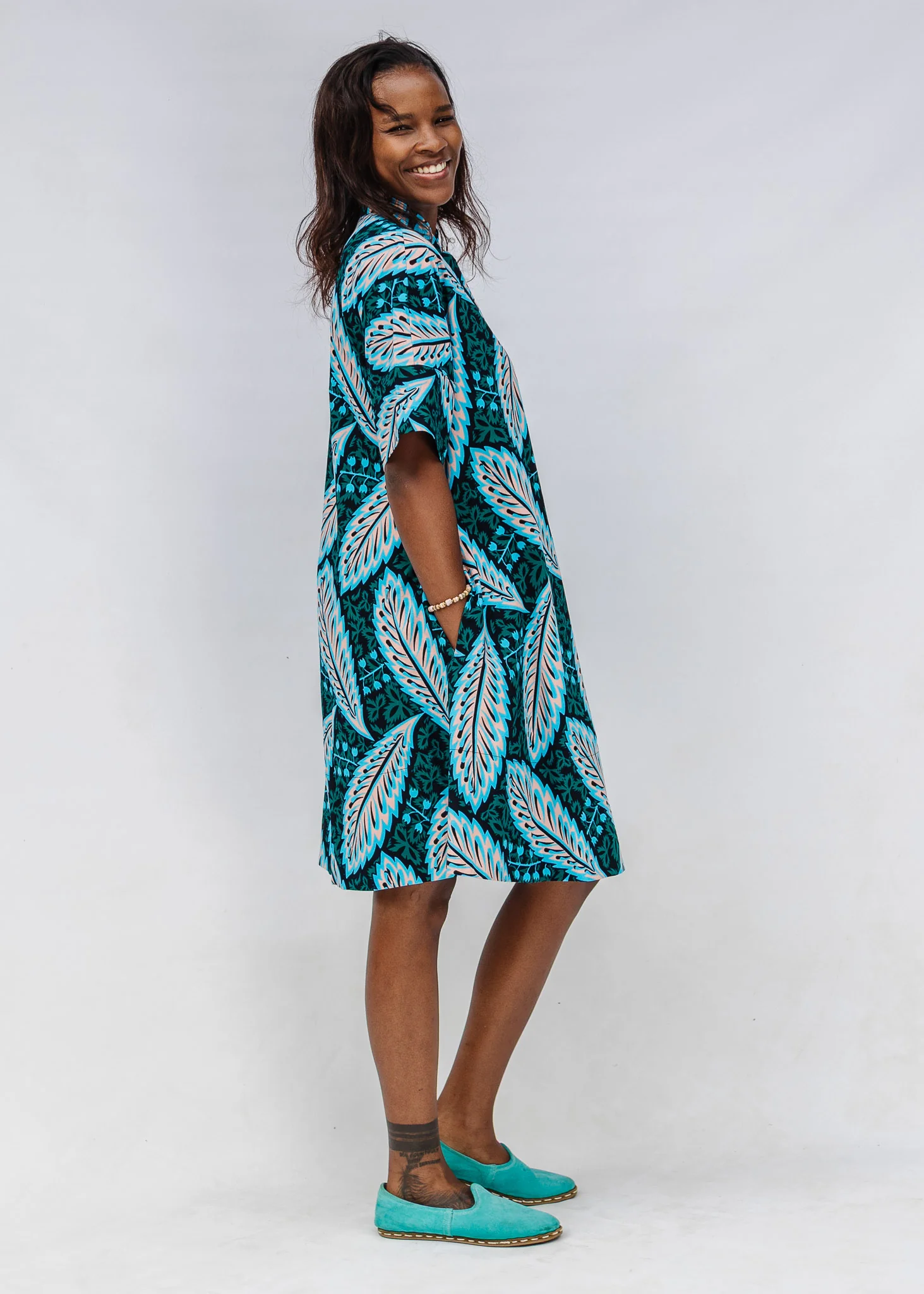 Herbarium Short Sleeved Dress - Image 7