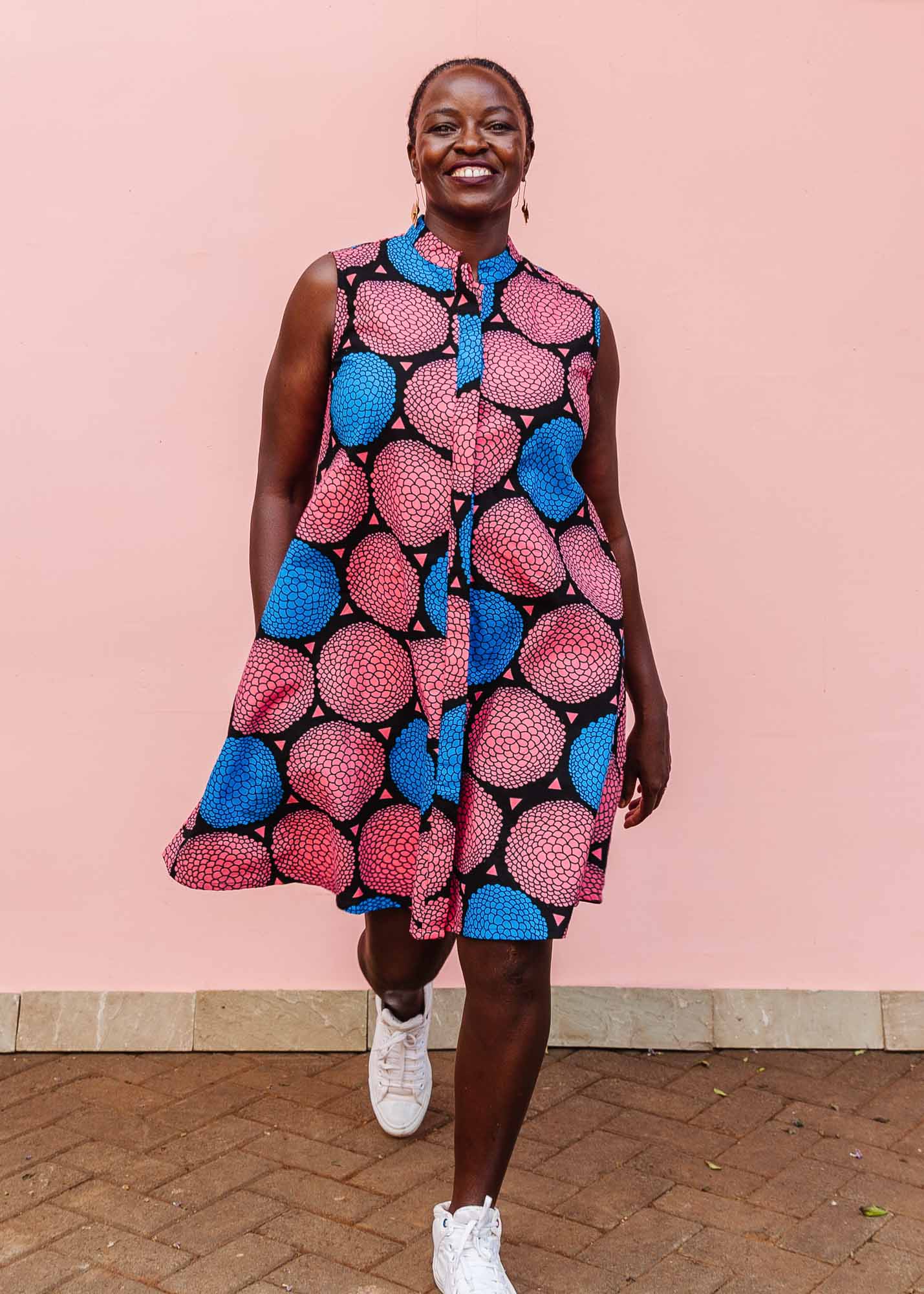 Hydrangea Sleeveless Dress - Image 5