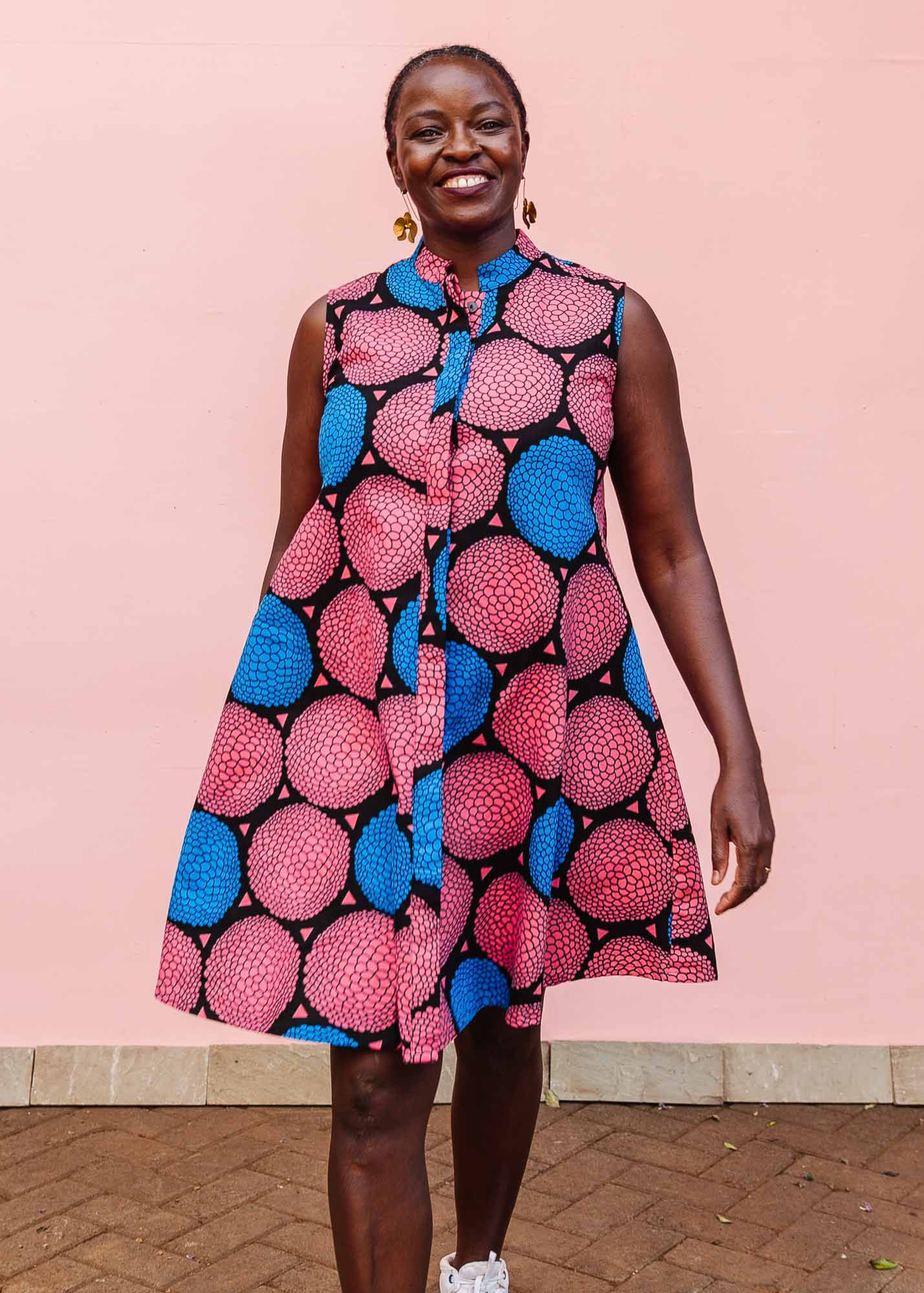 Hydrangea Sleeveless Dress - Image 6