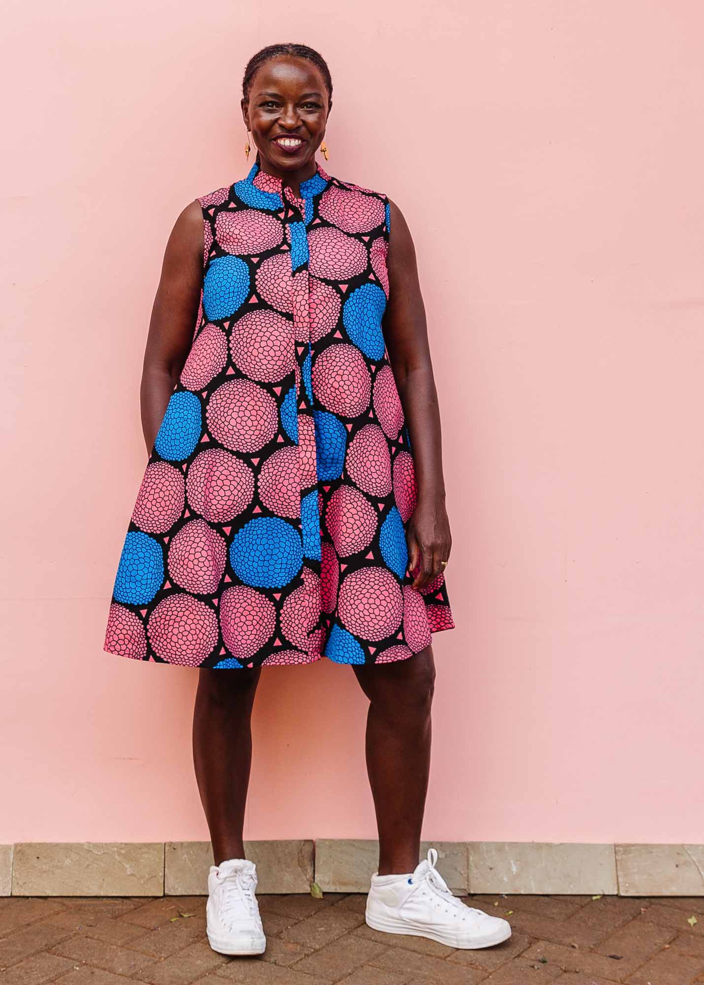 Hydrangea Sleeveless Dress - Image 8