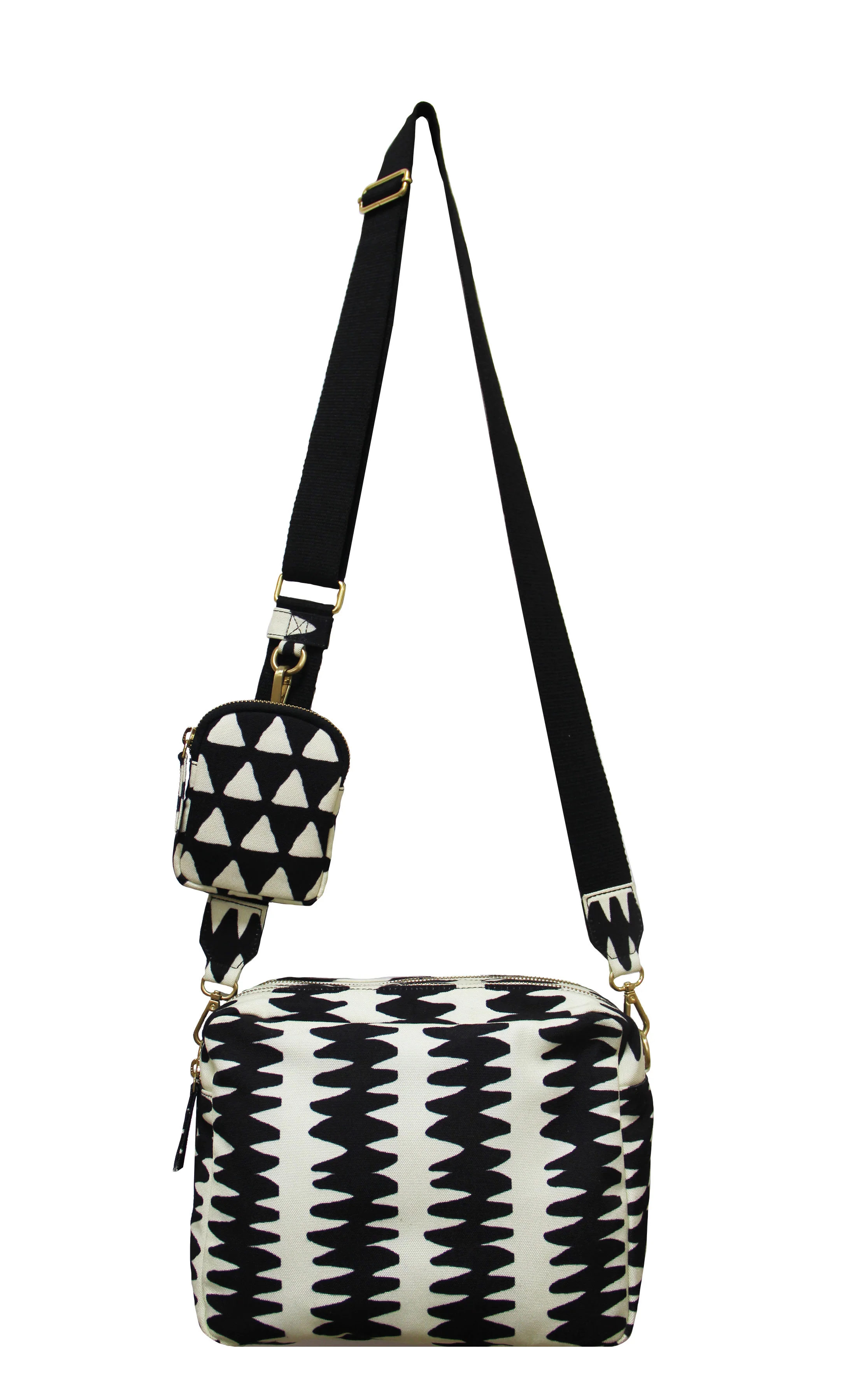 Printed Pattern People •Ilo• Crossbody Bag - Image 3