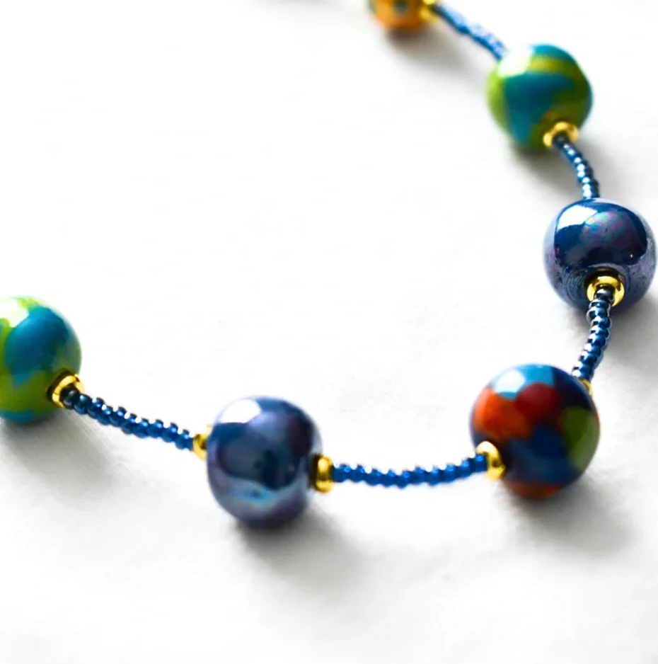 Kazuri Kasuku Kichaa Delicate Necklace 22" - Image 3