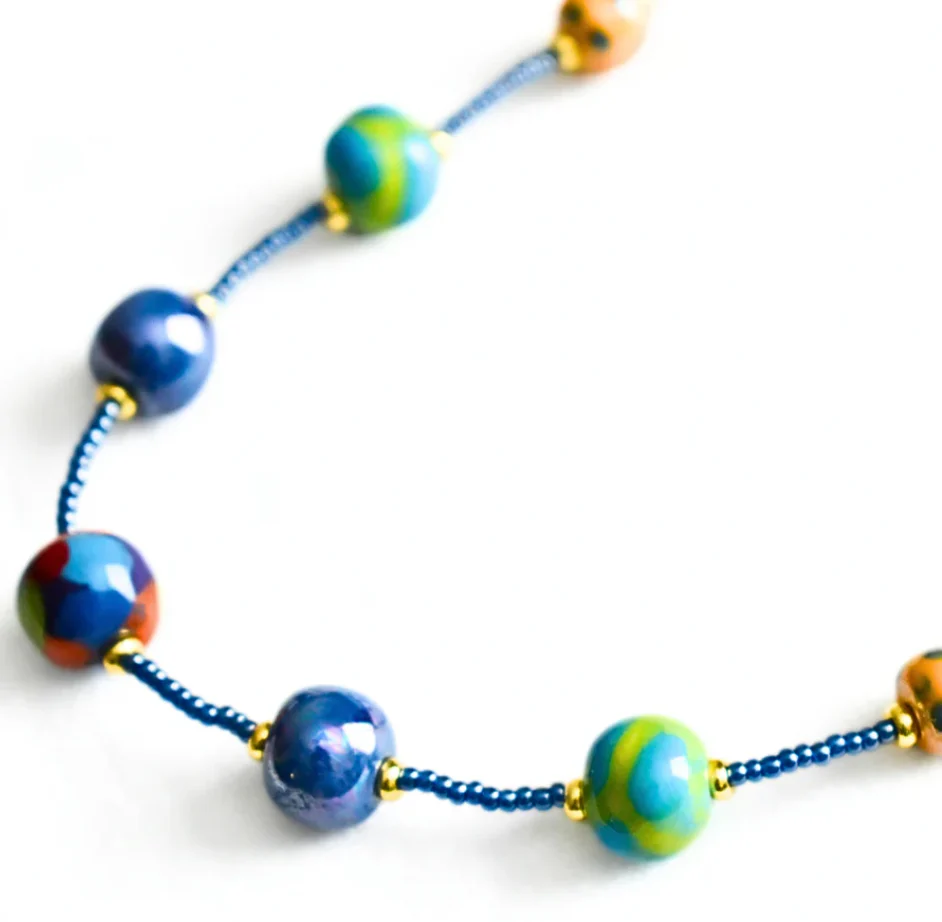 Kazuri Kasuku Kichaa Delicate Necklace 22" - Image 4