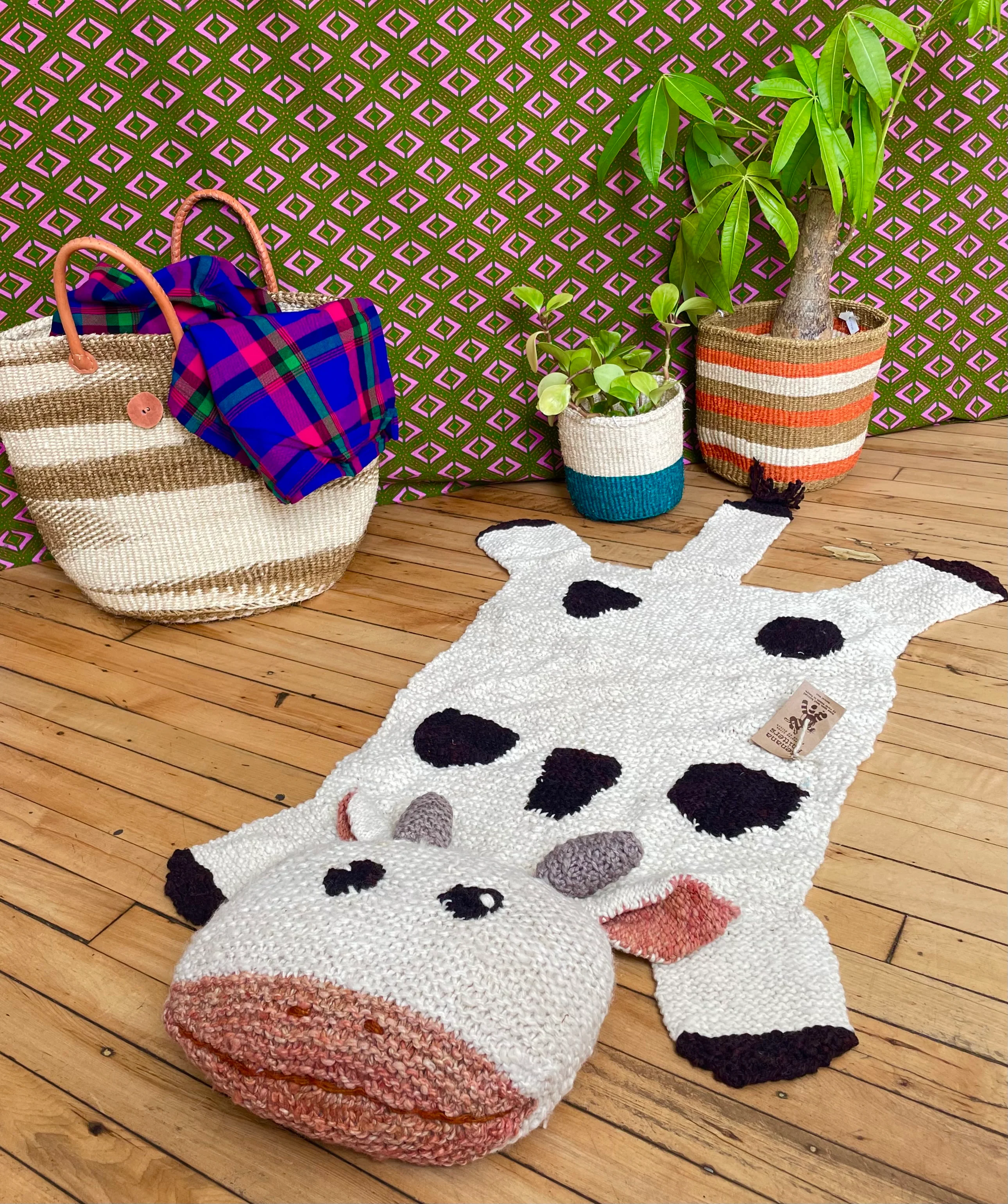 Hand-Knit Decorative Organic Wool Rugs (click for more options) - Image 3