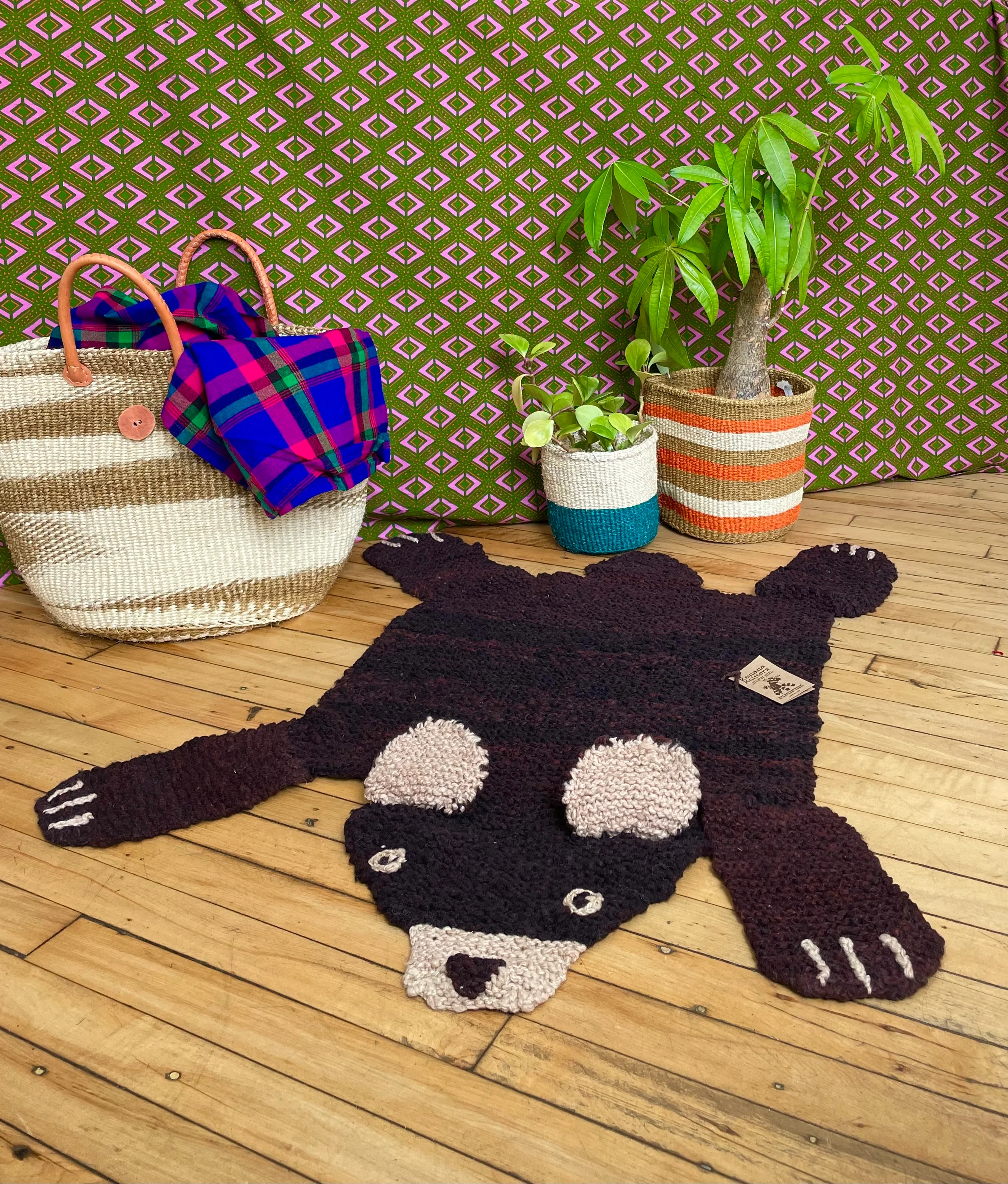 Hand-Knit Decorative Organic Wool Rugs (click for more options) - Image 5
