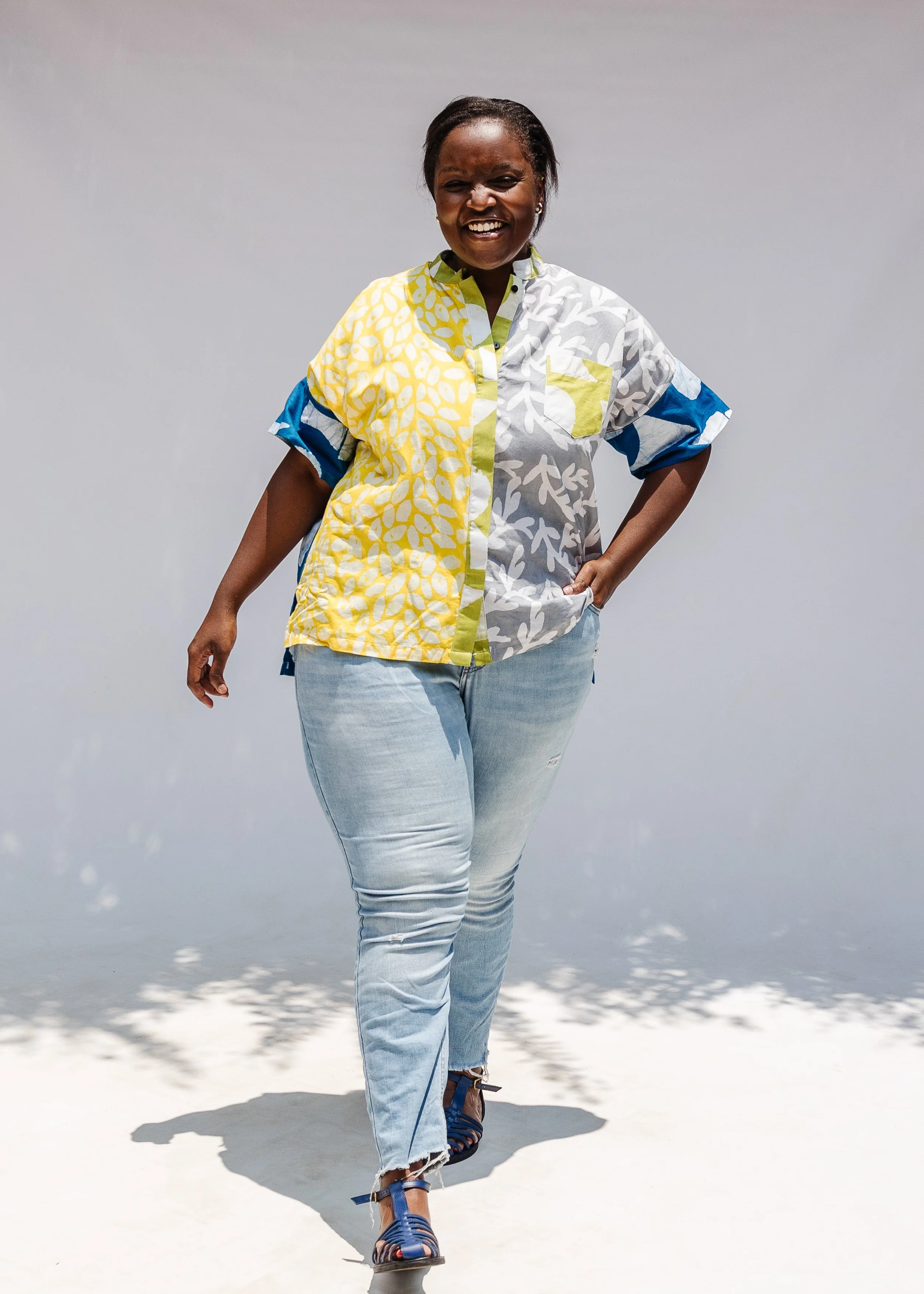 Melange Short Sleeved Shirt - Image 7