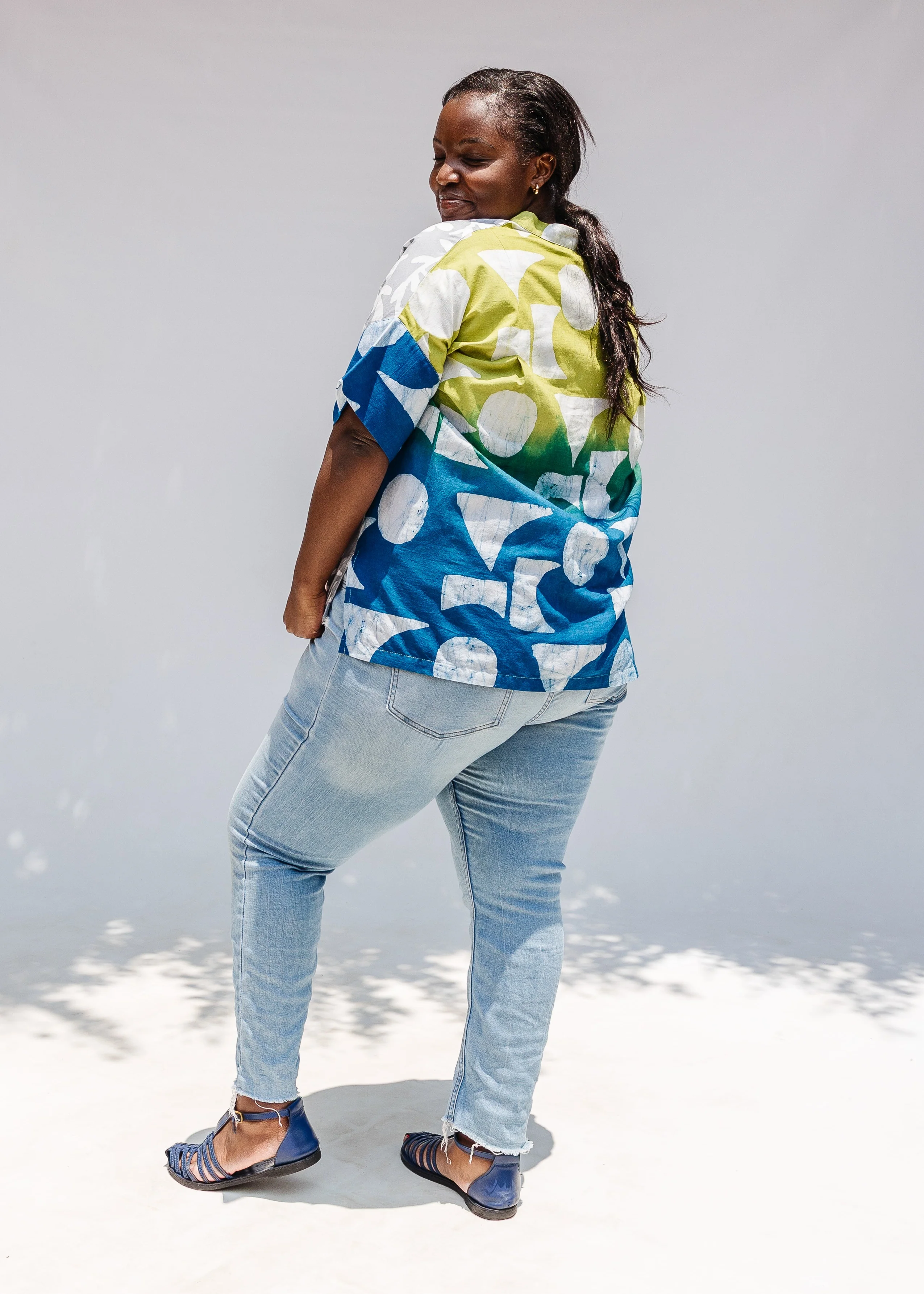 Melange Short Sleeved Shirt - Image 8