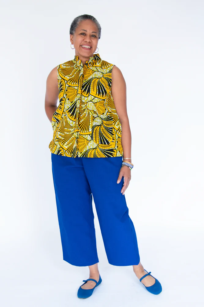 Frieze Tag Sleeveless Shirt - Image 5