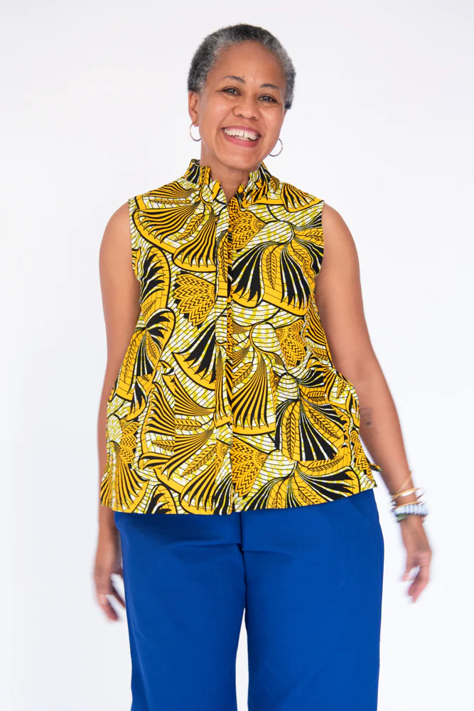 Frieze Tag Sleeveless Shirt - Image 6
