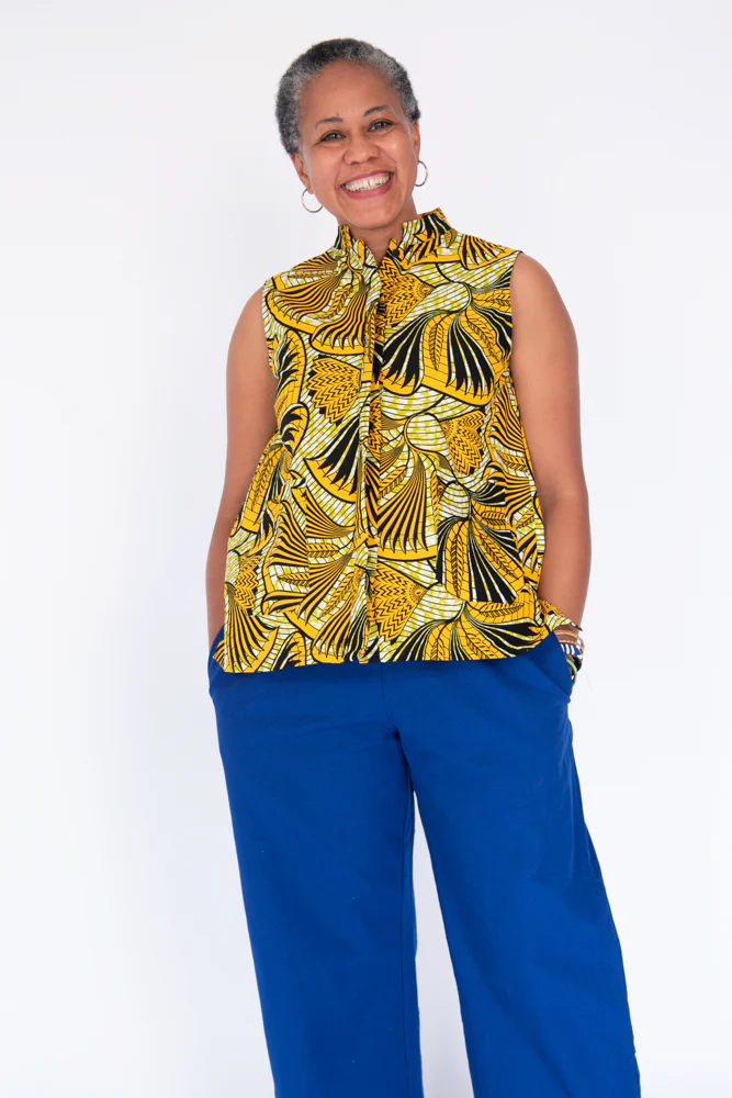 Frieze Tag Sleeveless Shirt - Image 7