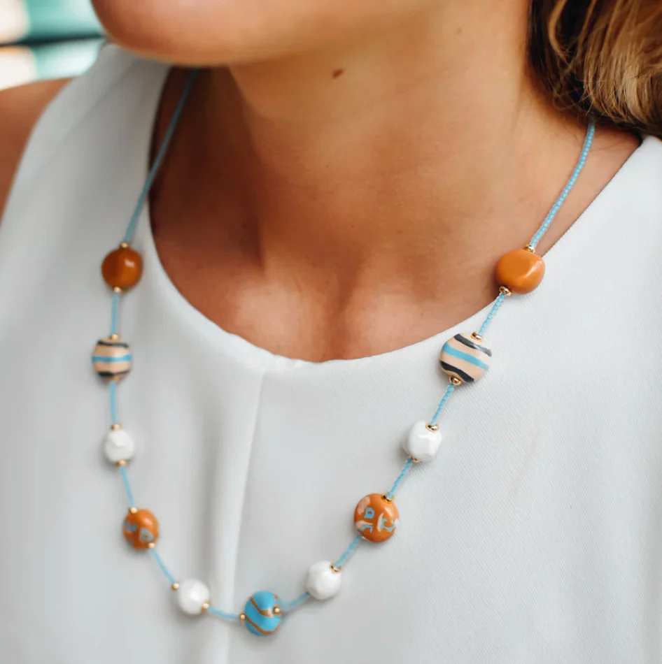 Kazuri Paris Chic Delicate Necklace 22" - Image 2