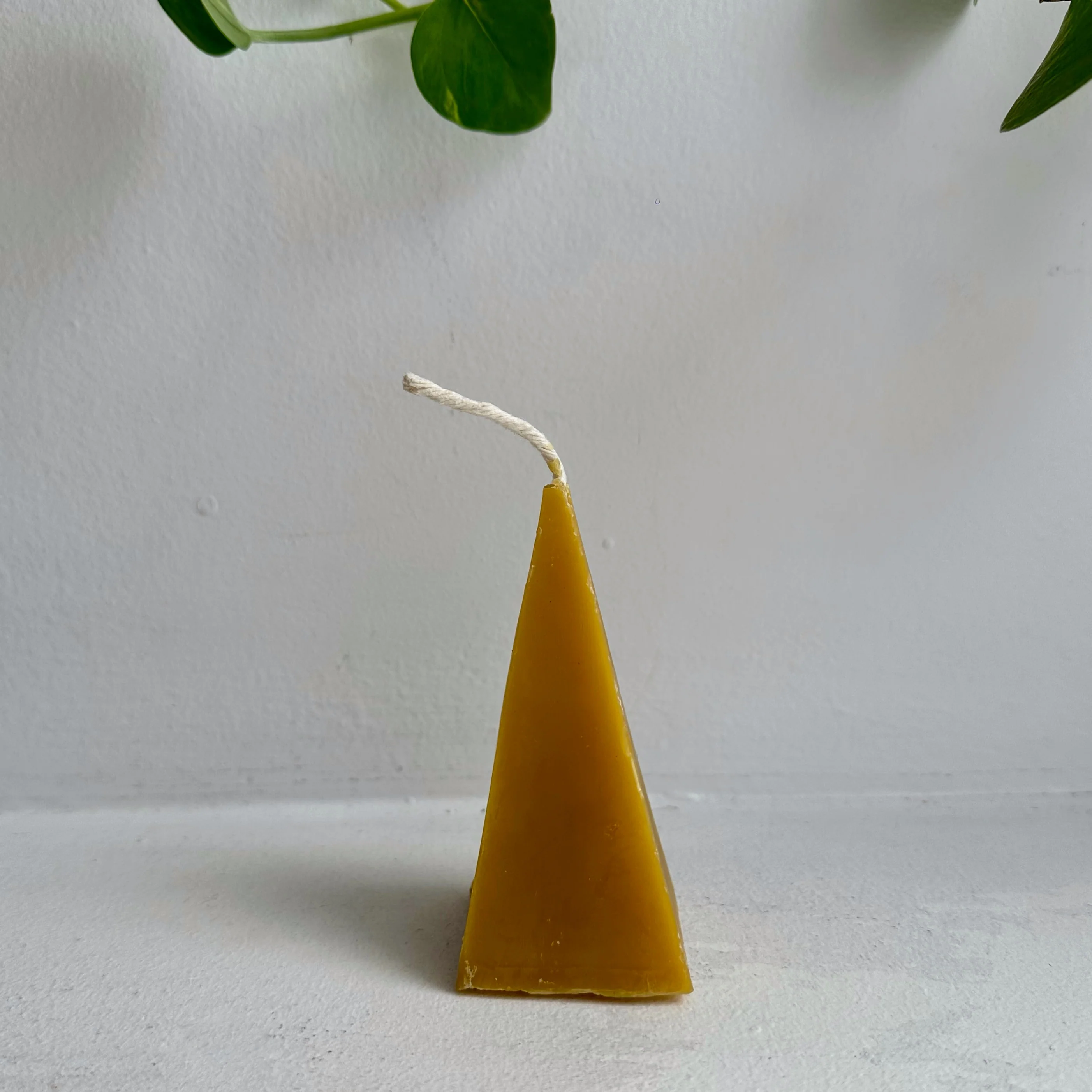 Pyramid Pure Beeswax Candle - Image 3